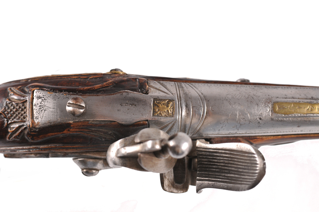 Russian flintlockpistol, 18th century