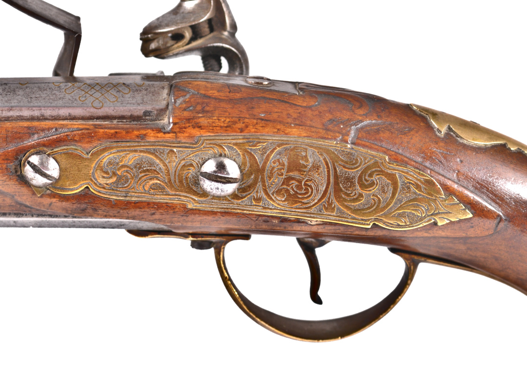 An over and under flintlock pistol, 1st half of the 18th century