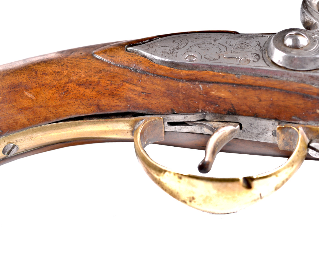 An over and under flintlock pistol, 1st half of the 18th century