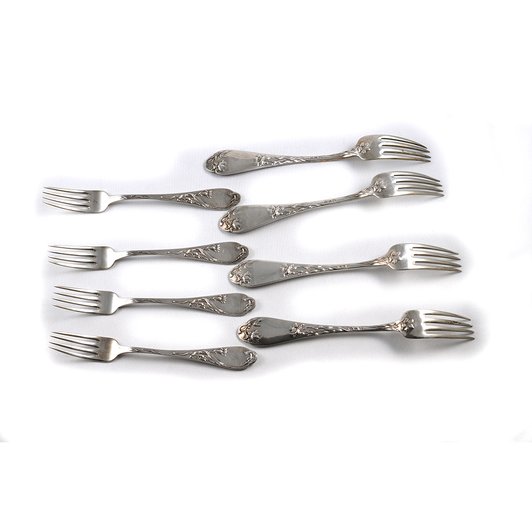 Art Nouveau cutlery for four people