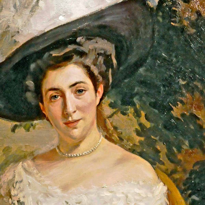 Portrait der Ehefrau des Malers Joseph Oppenheimer - Fanny Sternfeld