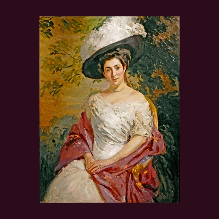 Portrait der Ehefrau des Malers Joseph Oppenheimer - Fanny Sternfeld